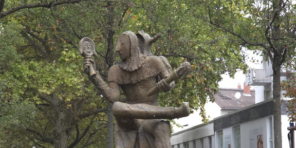 Statue von Till Eulenspiegel in Mainz